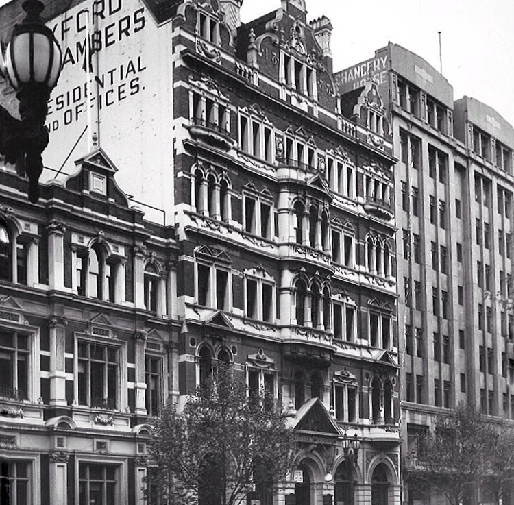 Oxford Chambers, Bourke Street, 1889-1970